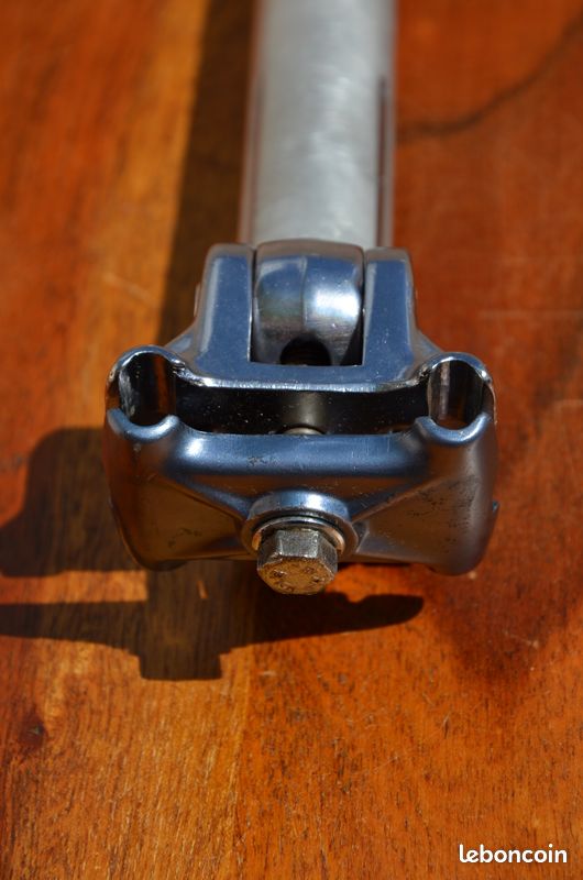 NOS Tige anodisée grise vintage 3ttt 'STATUS' 125mm SANS BOITE