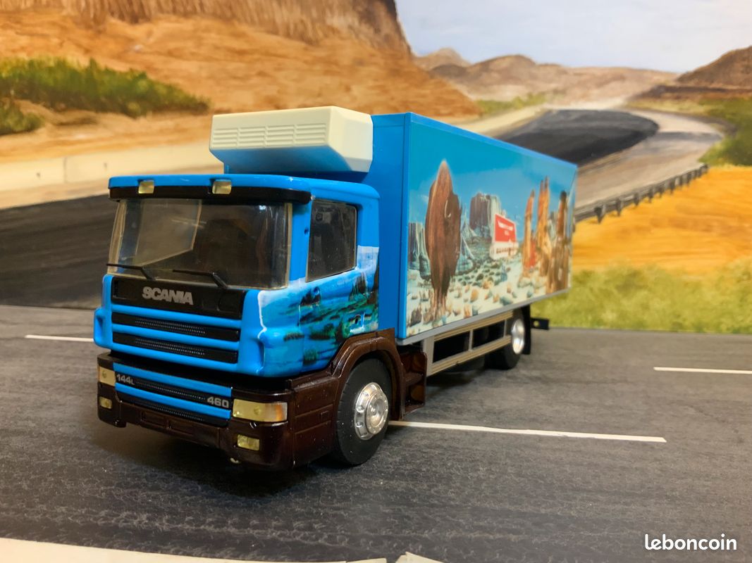 Miniature Eligor 1/43 Scania 144L 530, 24 Heures Camions Le Mans 2002, Métal, Fabrication Française