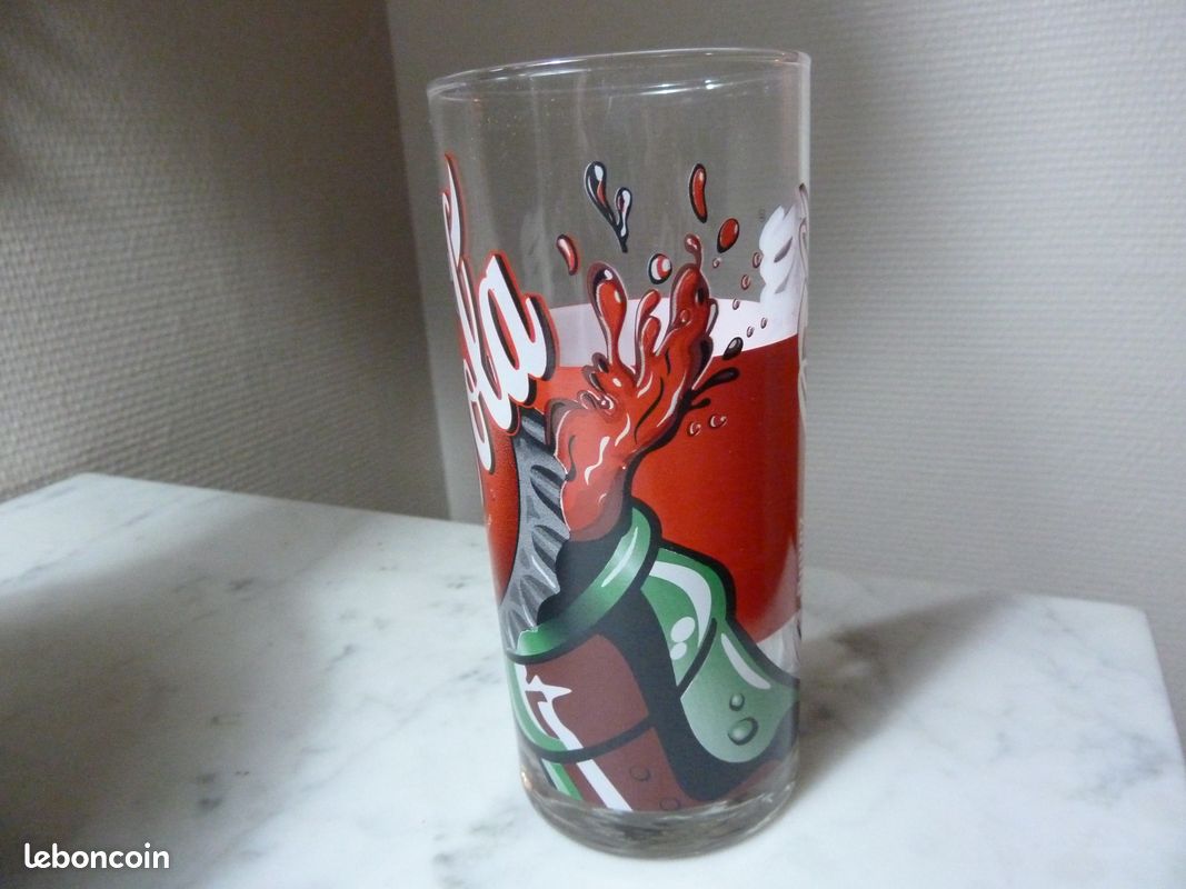 Lot de 6 grand verres ancien coca cola serie limitee (image 3)