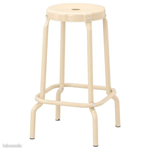 Tabouret metal ikea + coussin (image 3)