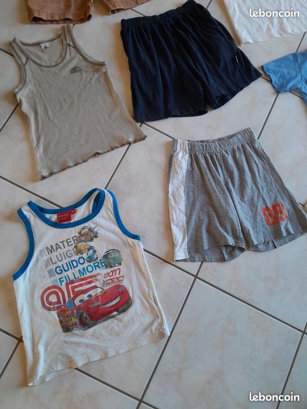 Lot Vêtements Garçon 6 - 8 Ans : Donne Débardeur, Short et Tee-shirt (image 5)