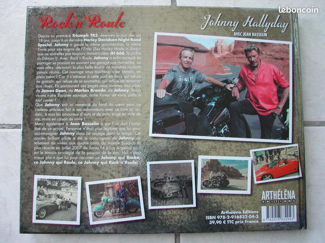 Johnny hallyday rock'n' roule motos et voitures de rêve 2007 - Editions Arthelena (image 2)