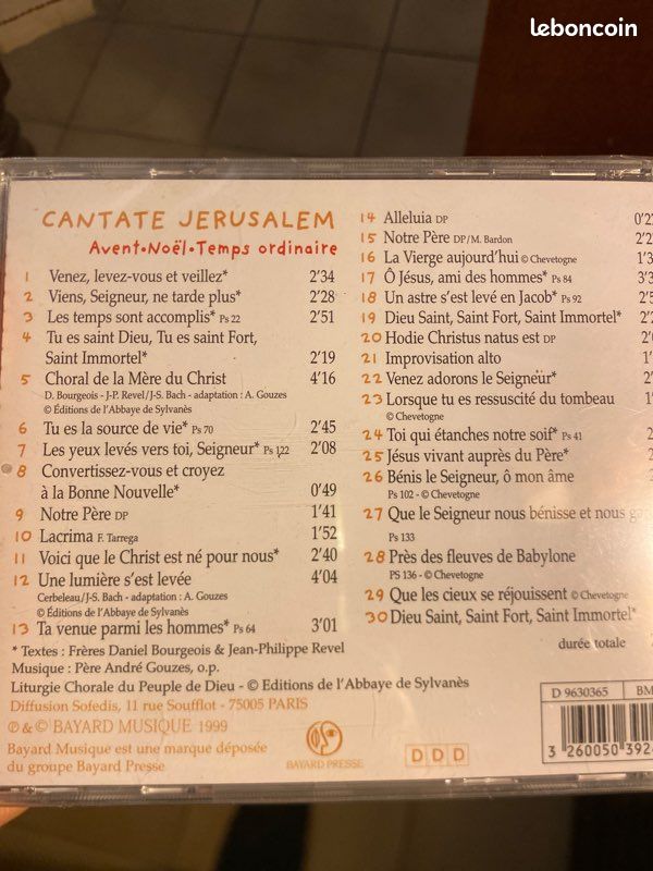 CD cantate Jérusalem Avent Noel (image 2)