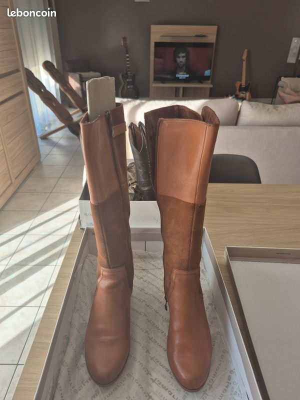 Bottes hautes marron tamaris taille 38 (image 10)