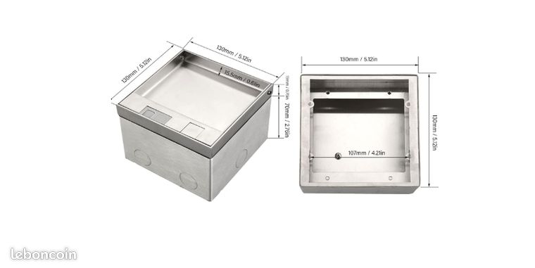 Prise De Sol Encastrée Inox 16A 250V – Avec Port RJ45 Réseau + Prise UE, Boîte Étanchéité, Pour Bureau, Maison, Hôtel