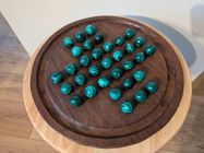 Jeu le solitaire, plateau bois exotique billes en ance | Clasf jeux