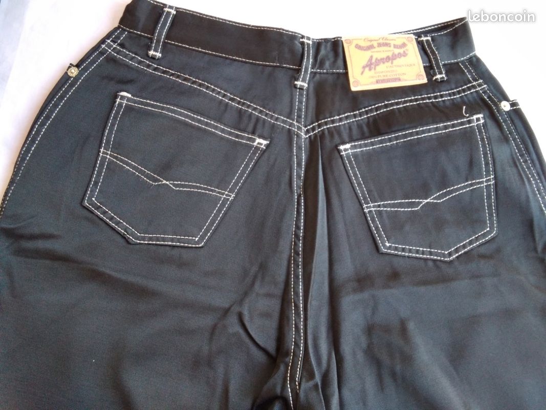 Pantalon jean noir 36 /A propos /NEUF (image 6)