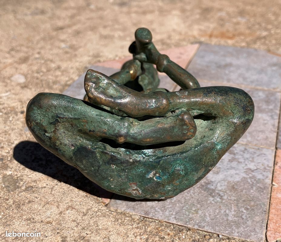 Statuette bronze - Musicien Céleste (Gandharva) du XIXe siècle (image 5)