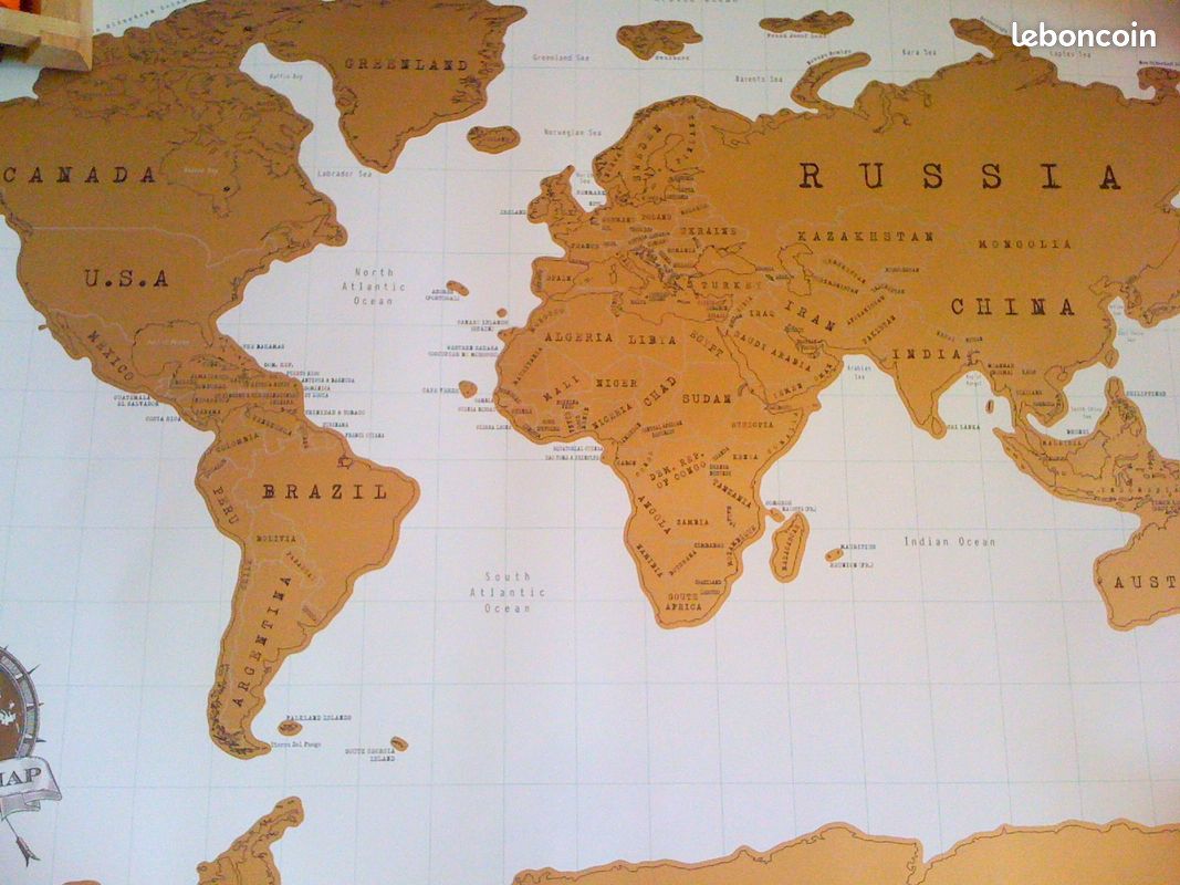 Carte du monde à gratter (image 10)
