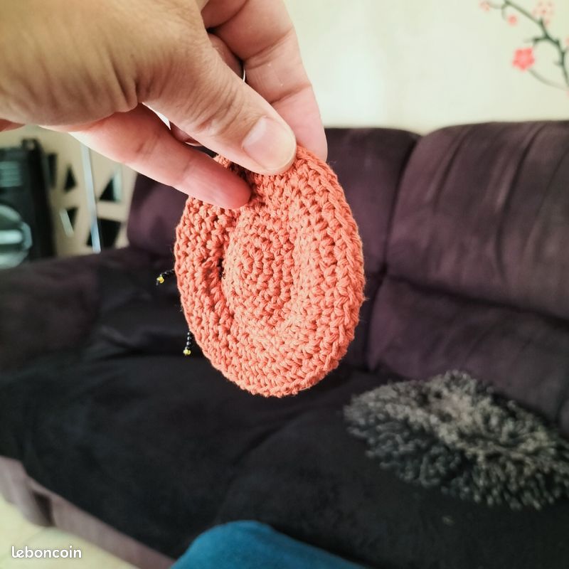 Porte clés coton chapeau (image 3)