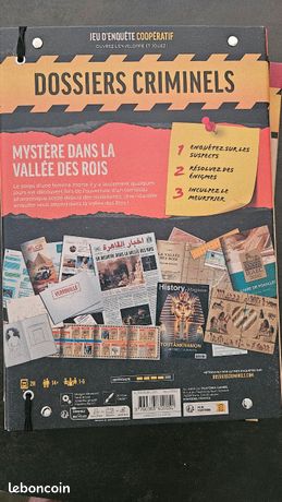 Dossiers criminels : Mystère dans la Vallée des Rois - Jeux de société Dossiers criminels : Mystère dans la Vallée des Rois - Jeux de société