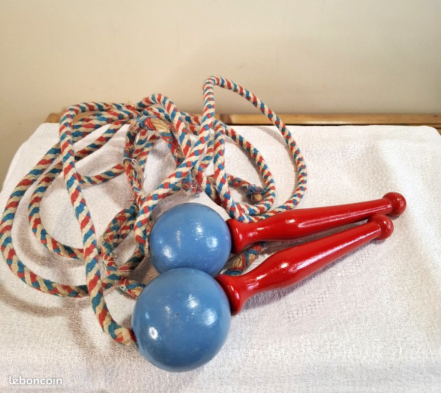 5 PCS Corde À Sauter Avec Manche En Bois Enfant Cordes D'exercice