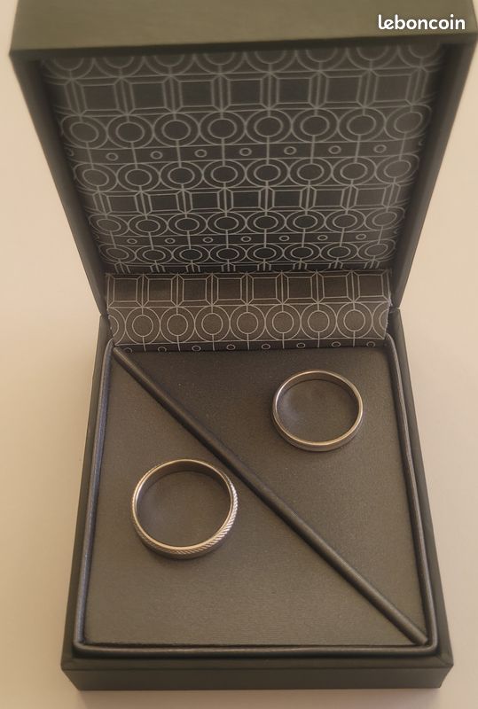 Duo de bagues argent 925,Maty,neuve de fiancaille,homme&femme