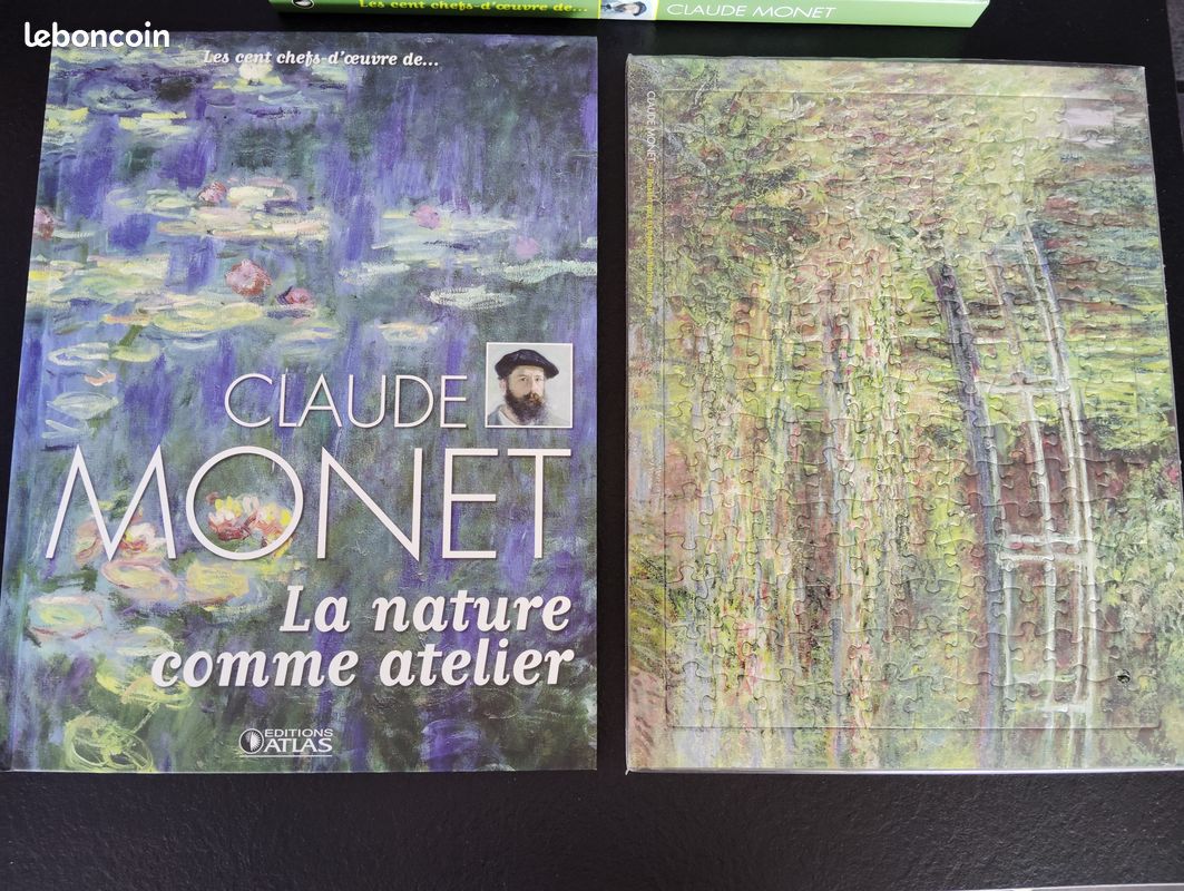 Livre et puzzle Les 100 chefs d'œuvre de claude MONET (image 1)