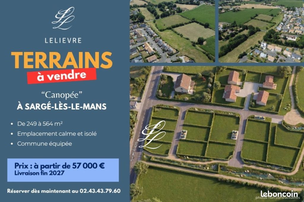 Terrain 249 m² · à Sargé-lès-le-Mans · 57 000 €