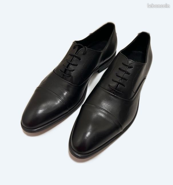 Chaussure Homme ANDRÉ cuir noir NEUVES Taille 45 Chaussures