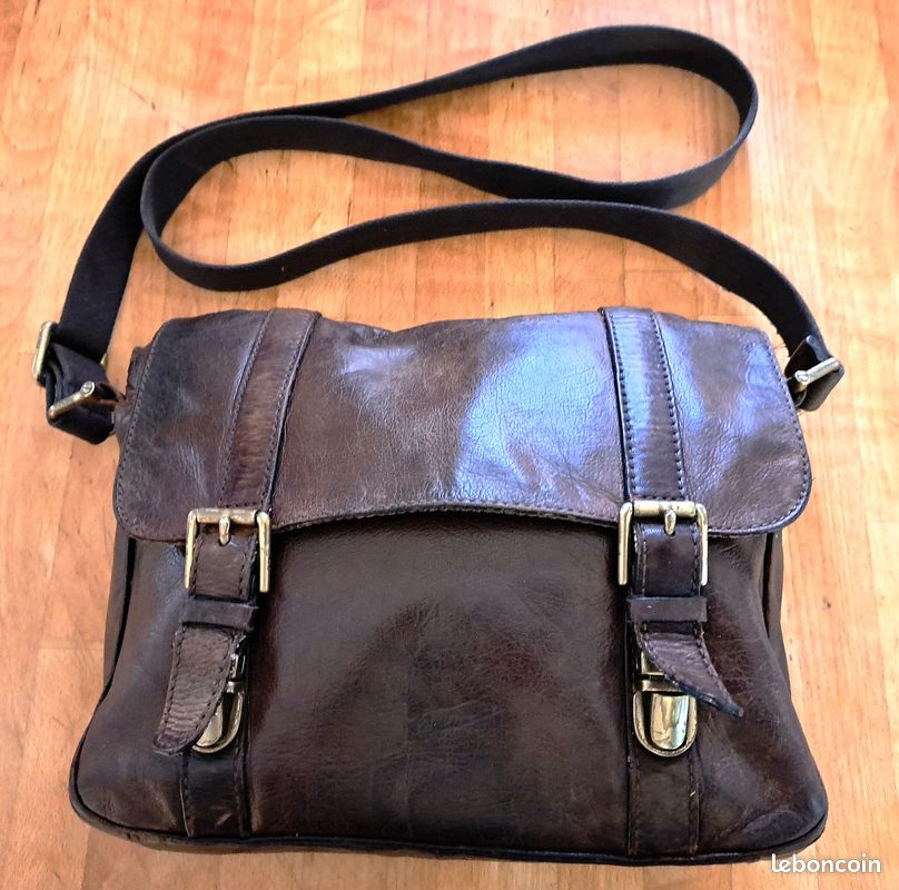 Sac bandoulière cuir Fossil (homme) Accessoires Bagagerie