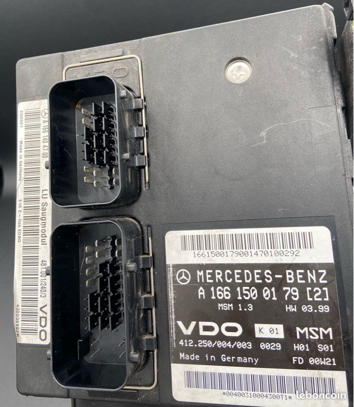 Calculateur moteur VDO Mercedes Classe A W168 A140 A160 (image 2)