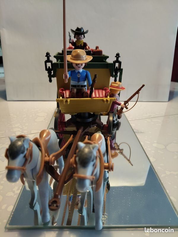 Playmobil 70013 Diligence – Western – Neuf – Cowboy Et Chevaux