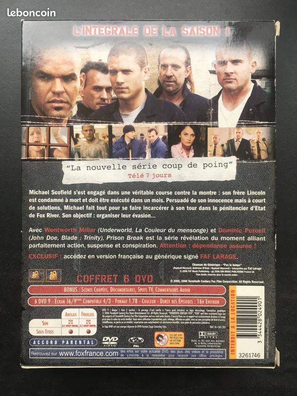 Prison Break saison 1 DVD (image 3)