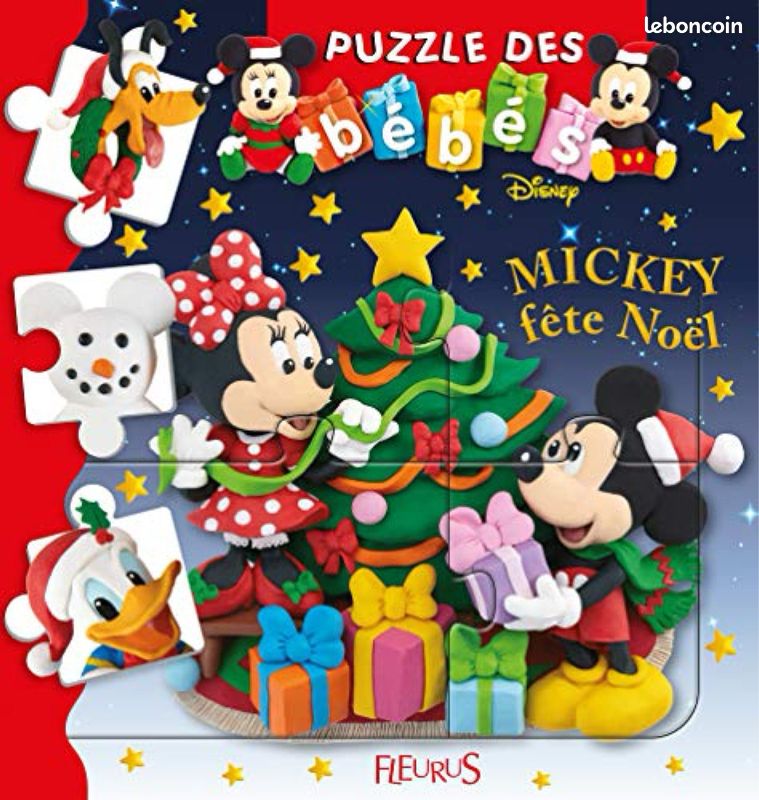 Livre puzzle Mickey fête Noël (image 1)