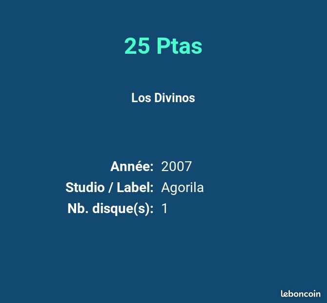 25 Ptas - Los Divinos (image 2)