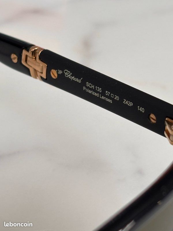 🕶️ lunettes de soleil chopard sch135 polarisées – pliables – état excellent 🕶️ (image 3)