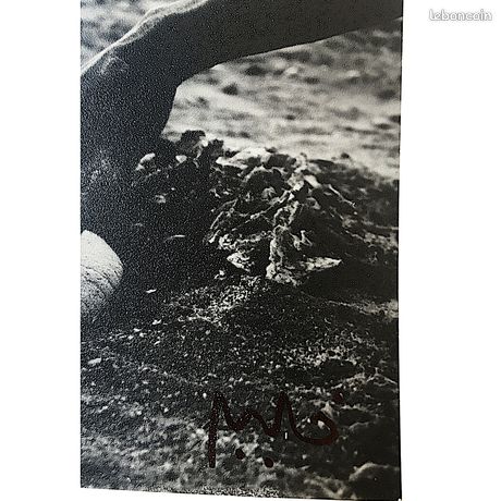 Photo Portrait Vintage Abdeslam Khelil - Tirage Argentique Signé - Noir Et Blanc - Alger Années 1940-1990