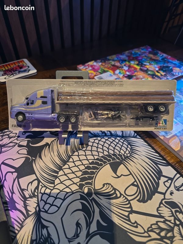 Camion Plateau Miniature 1/87 – Marque Smart Toys, 1998 – Métal, Occasion