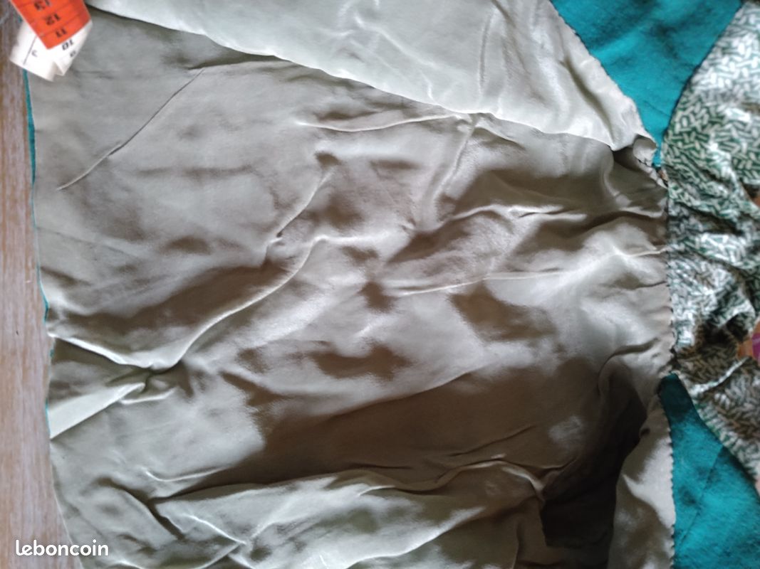 Petit Manteau Velours Pour Poupée Ancienne - Années 1940 - Garçon - Vintage