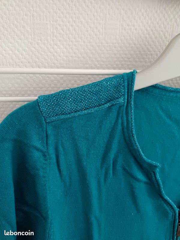Pull léger turquoise (image 3)