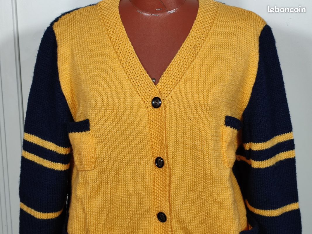 Gilet bicolore NEUF, design sport chic, T 46/48 (image 2)