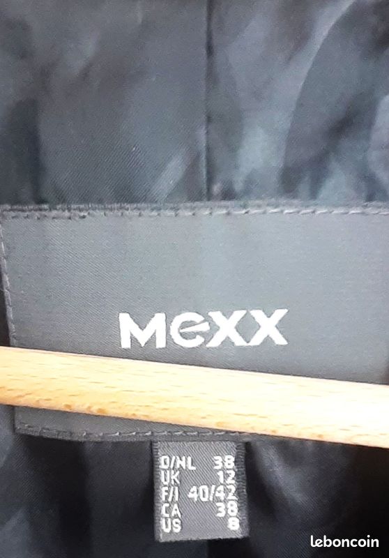 Trench femme "MEXX" T 40/42 Noir (image 3)