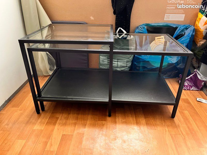 Table basse gigogne en verre (image 2)