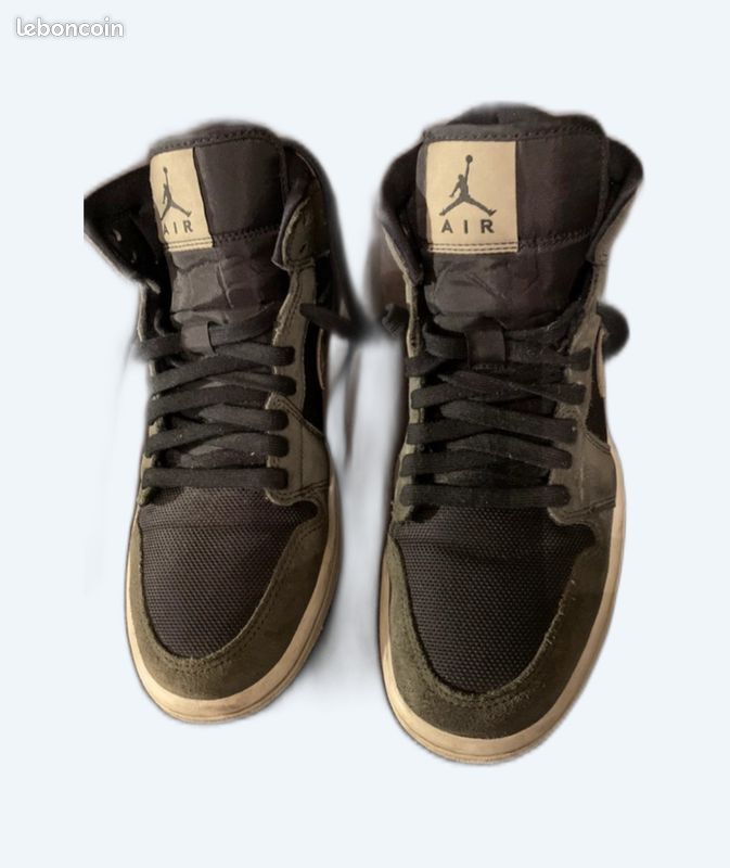 Air Jordan noir et kaki (image 1)