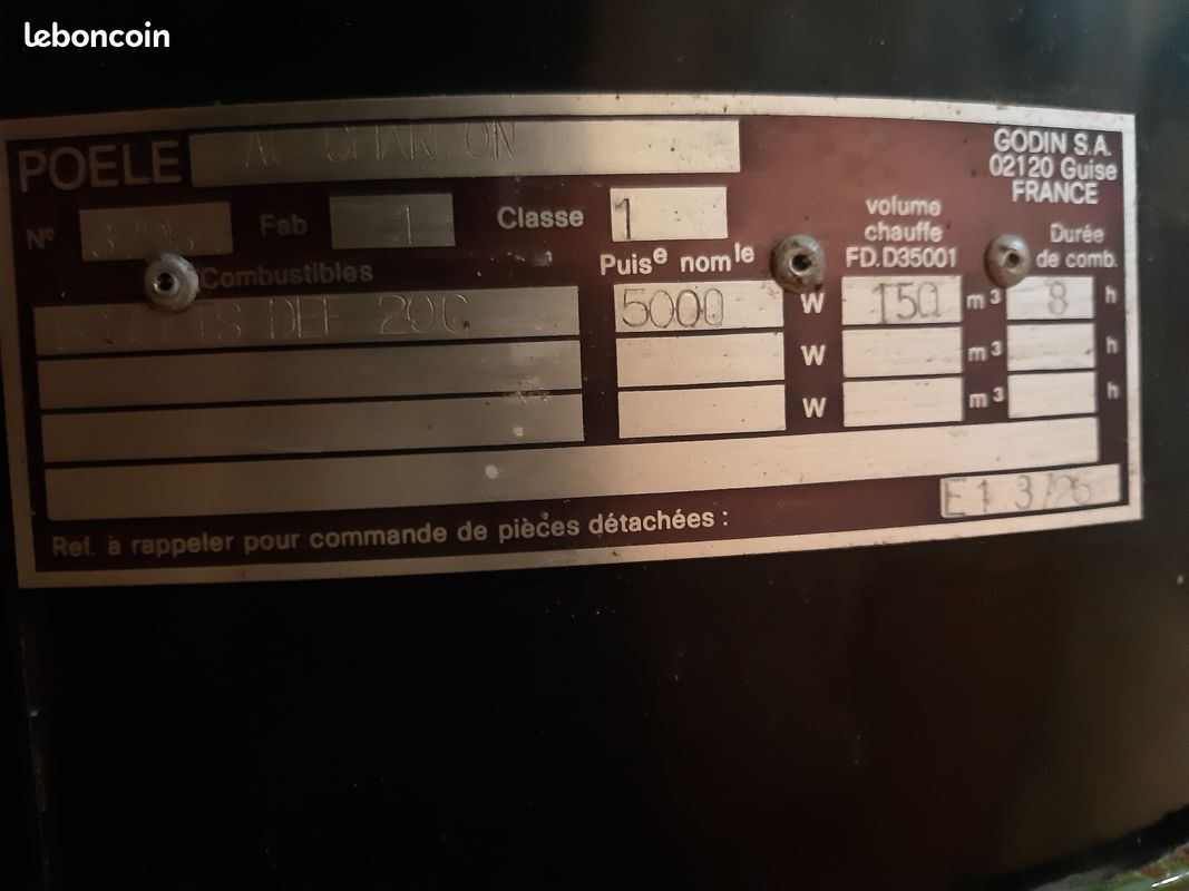 Poêle Godin 3726 émaillé vert (image 5)