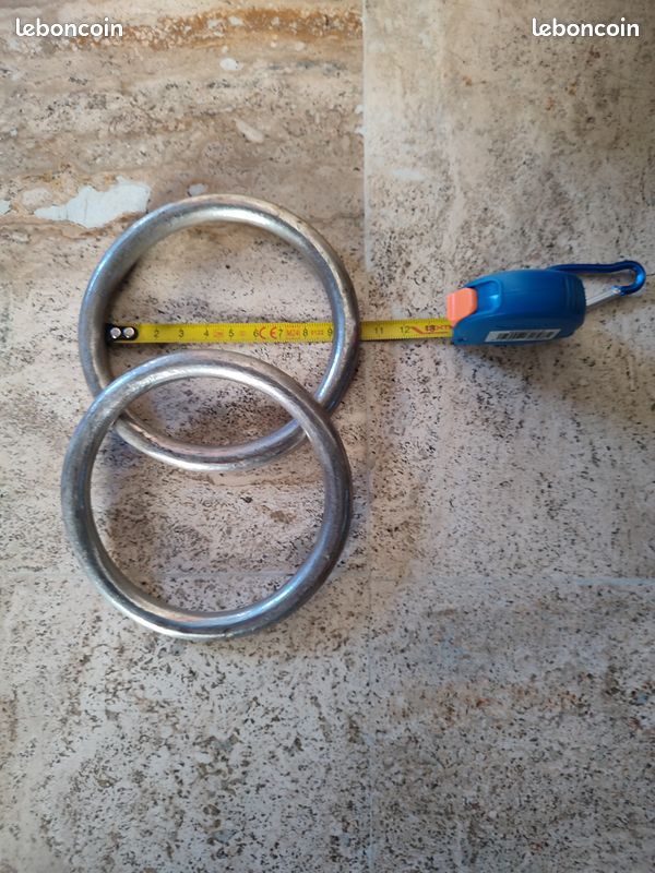 Lot De 10 Anneaux Inox A4 Rond 6 X 55 Mm Intérieur – Mousquetons Solides Et Résistants Corrosion