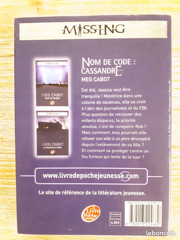 Lot de 4 romans "Missing" : tomes 1- 2- 3 et 4, Meg Cabot, 12 ans et + (image 3)