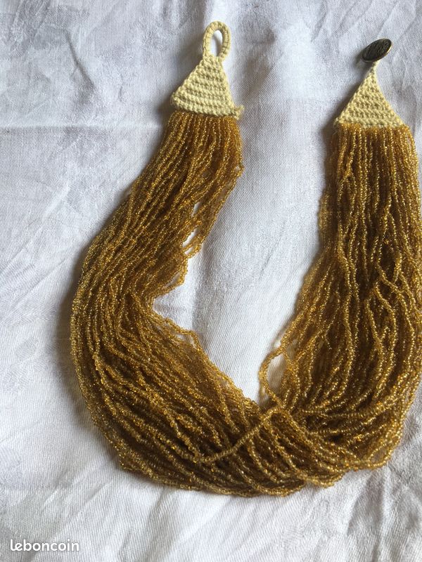 Collier Nacre perle femme bijoux ancien ras de cou