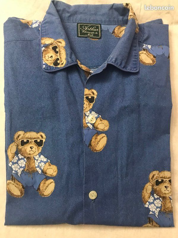 Superbe pyjama homme court de marque Arthur, taille L, en très bon