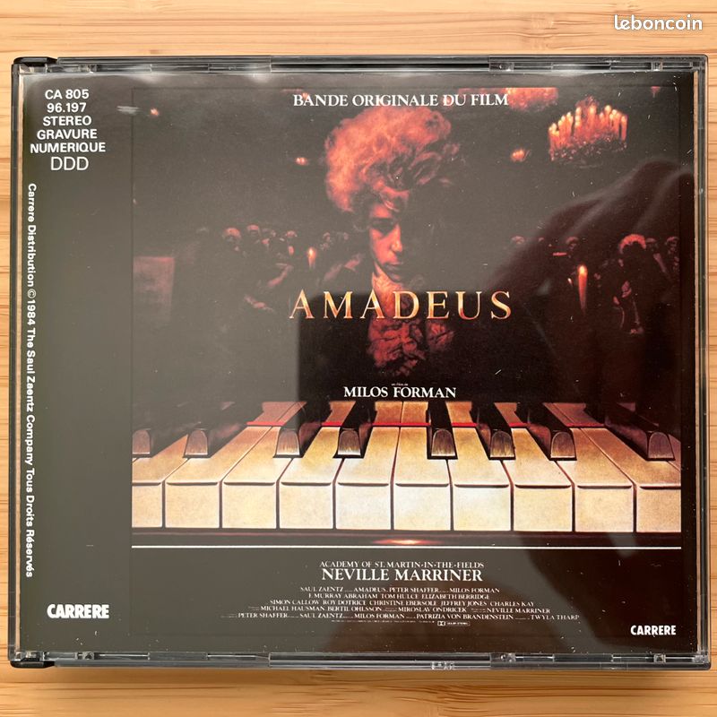 Double CD B.O. Film Amadeus (image 1)