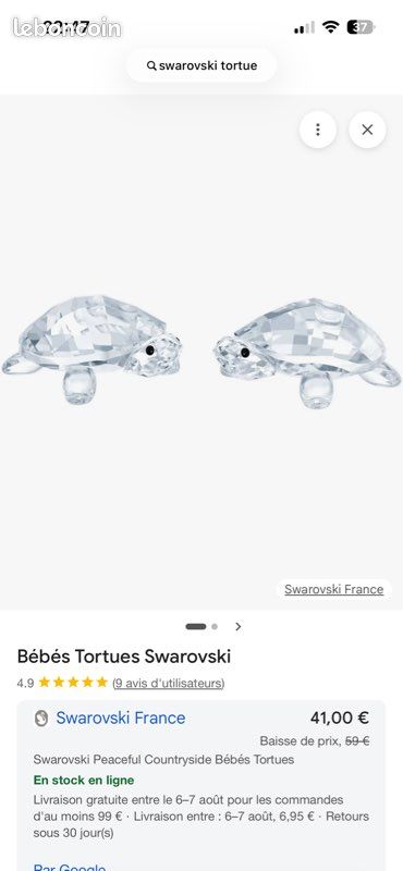 Swarovski tortues figurines (image 3)
