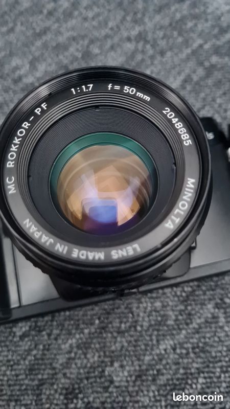 Objectif Minolta MC Rokkor-PF 50mm F/1.7 – Mise Au Point Manuelle, Monture MD