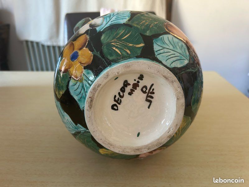 Vase Vallauris vintage décor main (image 3)