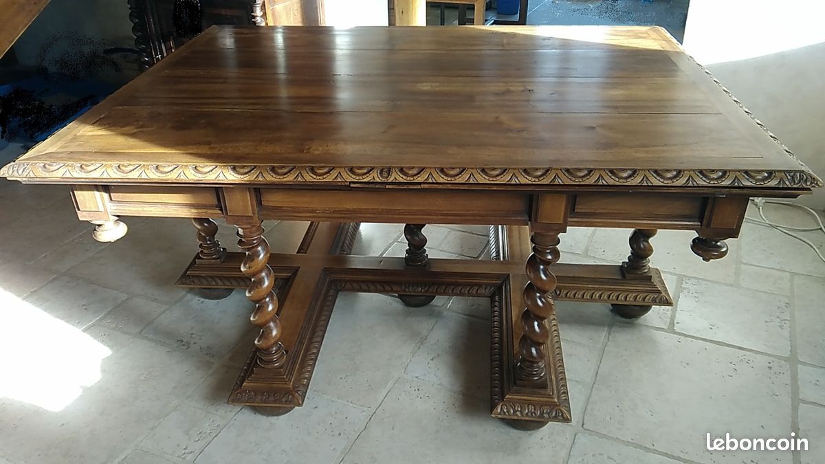 Table de salle à manger avec 2 allonges (image 1)