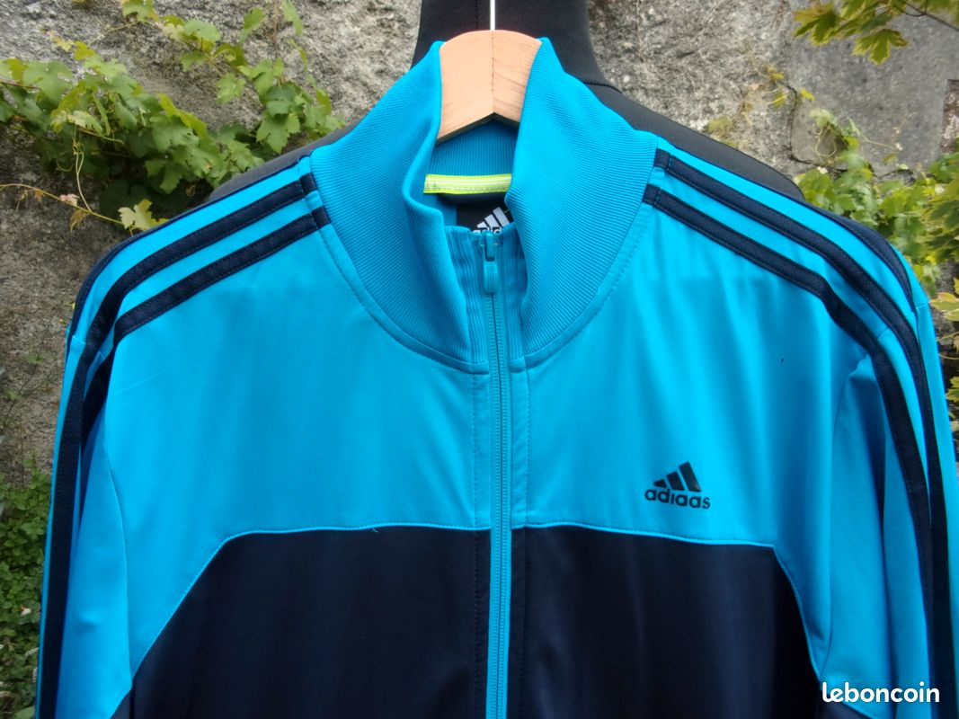 Veste ADIDAS Performance Essentials Taille M Excellent état Bleu