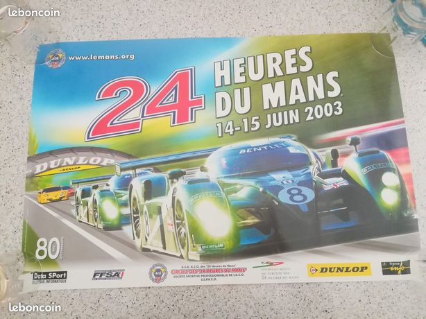 POSTER ORIGINAL ** 24 Heures Du Mans 1983 ** Affiche Aco Le 24H Gitanes