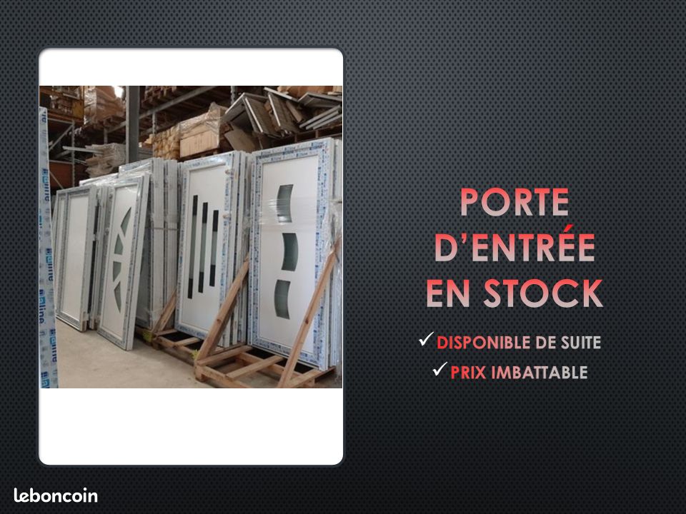 Portes PVC en stock (image 1)