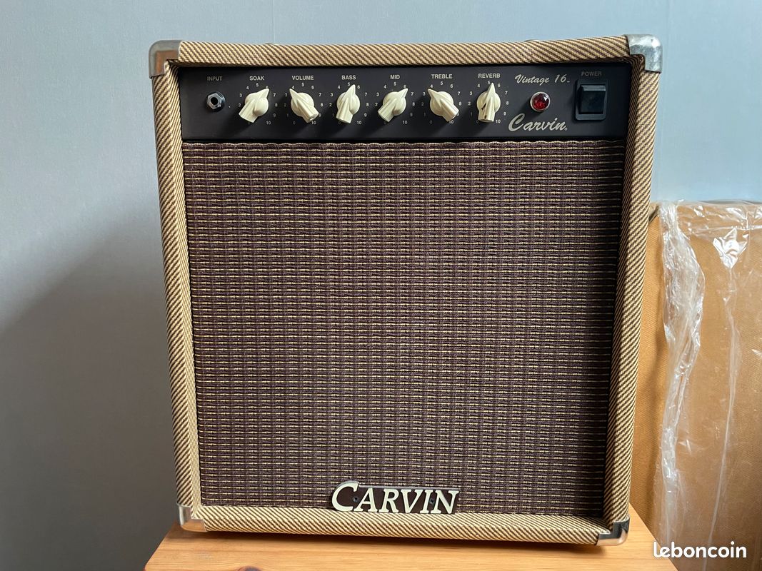 Ampli Guitare Tout Lampes Carvin Vintage 16 - Finition Tweed Originale (image 1)