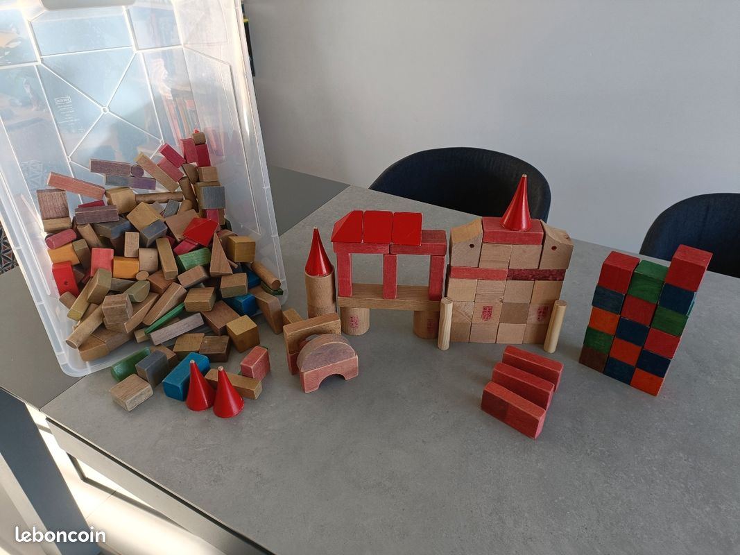 Lots de blocs de construction en bois (image 2)